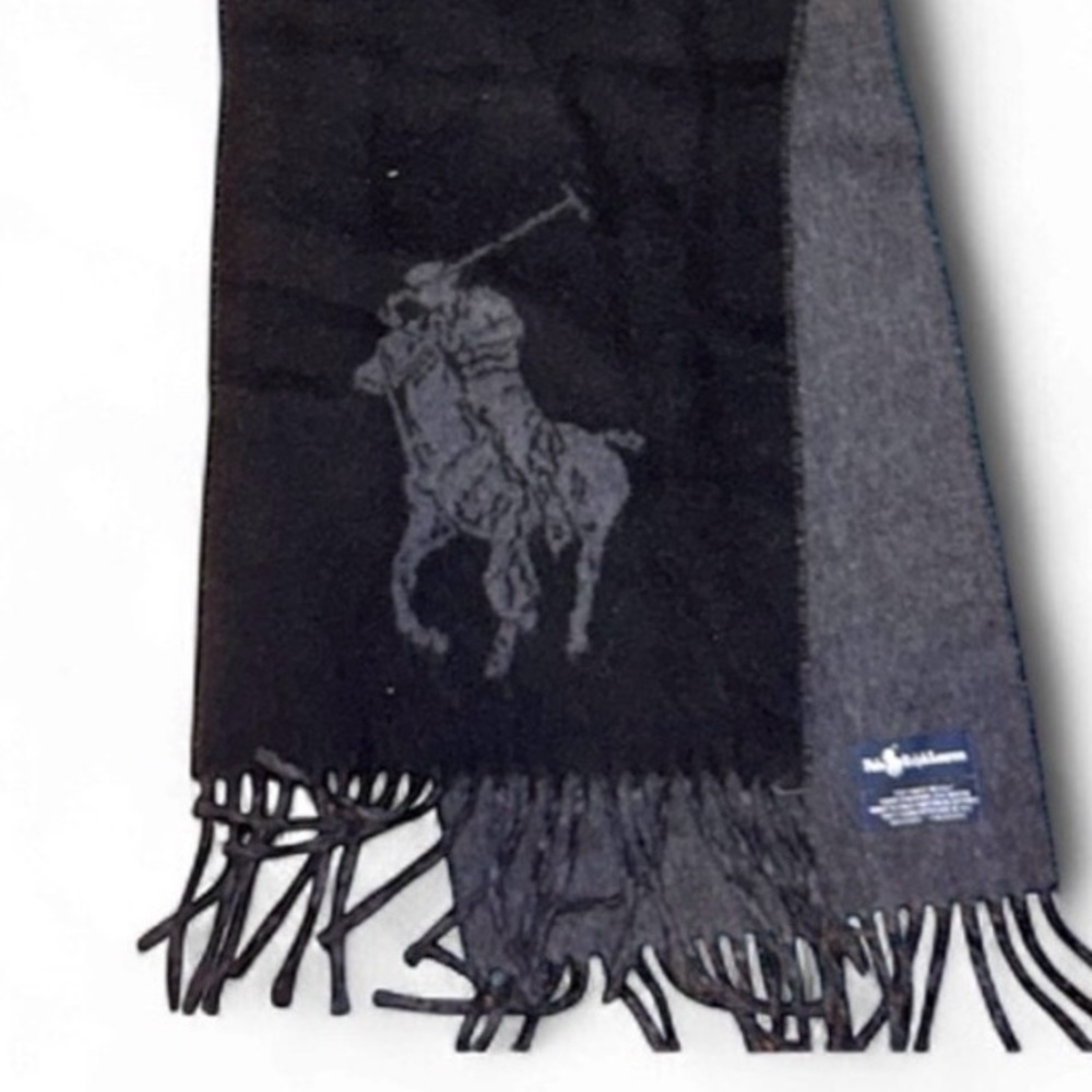Polo by Ralph Lauren Men's Charcoal Scarf